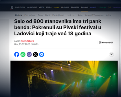 Selo od 800 stanovnika ima tri pank benda: Pokrenuli su Pivski festival u Ladovici koji traje već 18 godina